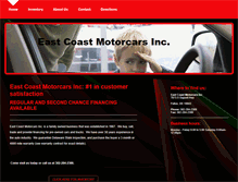 Tablet Screenshot of eastcoastmotorcars.com